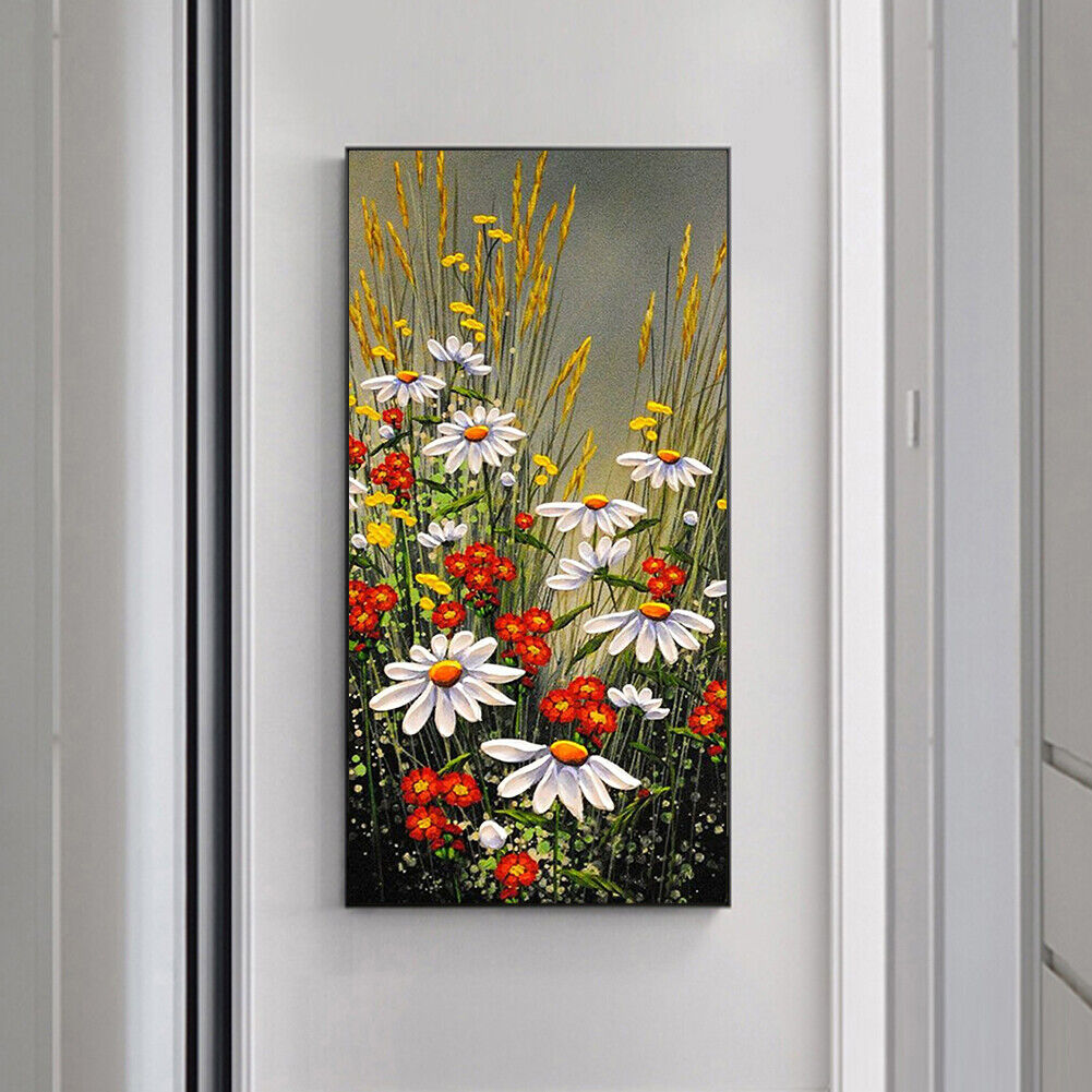 Flowers Grass Full Drill Diamond Painting Mosaic Kit Rhinestone Bead Craft