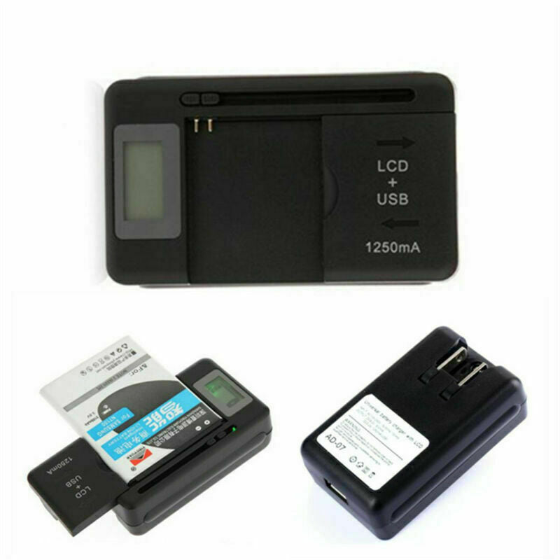 1pc Universal Battery Charger With LCD Us Plug For Nokia BL-4C BL-5C BL-6C BL-5B