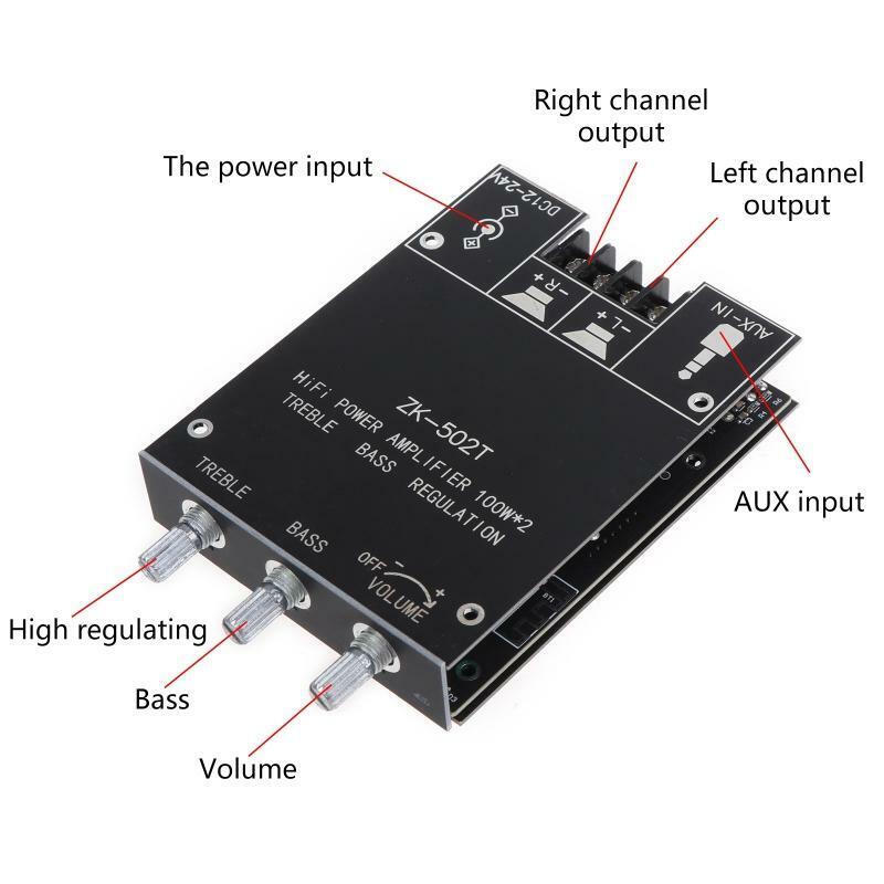 Bluetooth-compatible Amplifier Receiver Board Excellent Sound Quality Amp Module