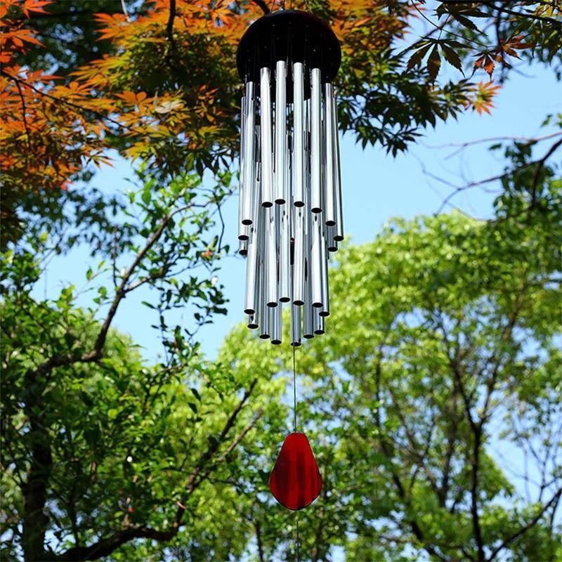 27 Tubes Handmade Large Wind Chimes for Outdoor Tuned Hummingbird Bells Soothing