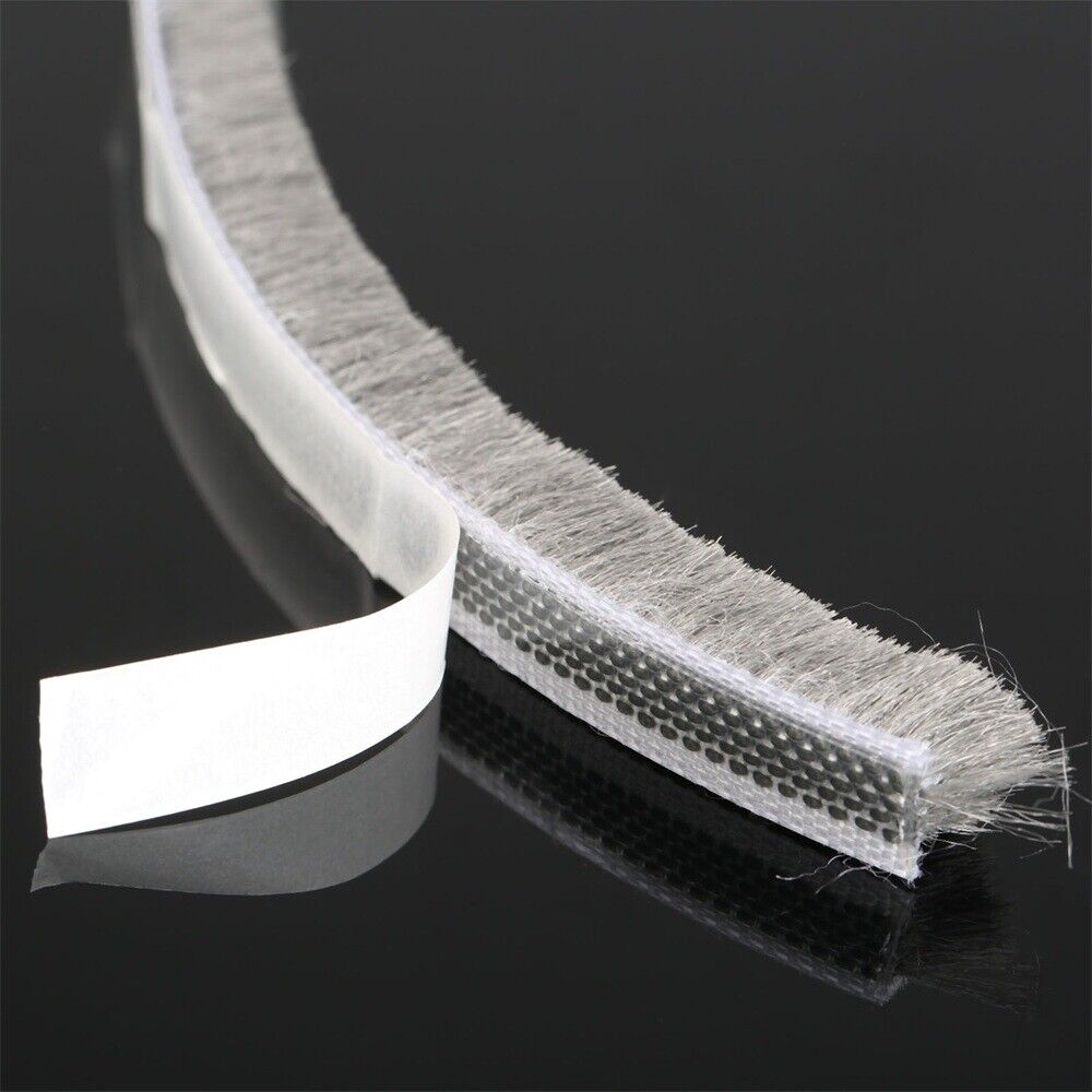 5M Door Window Frame Weather Sealing Strip Self Adhesive Draught Excluder Brush