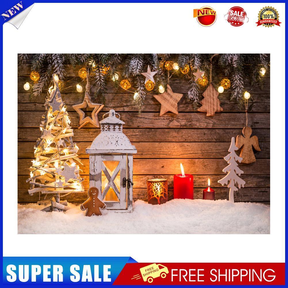 Christmas Backdrop Cloth Tree Snow Family Live Photo Studio Decor (Y-2202)