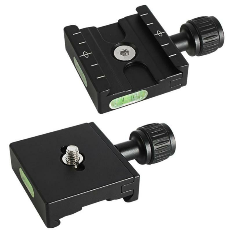 QR-50 Clamp Adapter Quick Release QR Plate Standard 1/4 3/8 Inch Arca Swiss
