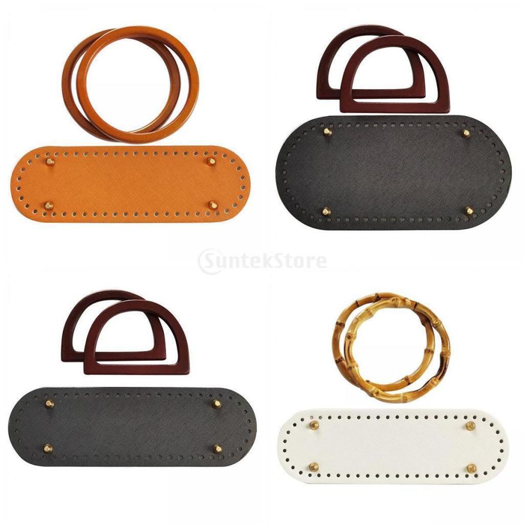 4Pcs DIY Crochet Bag Bottom Mat Pad Pet Bags Insert Tote Bag Making Supplies