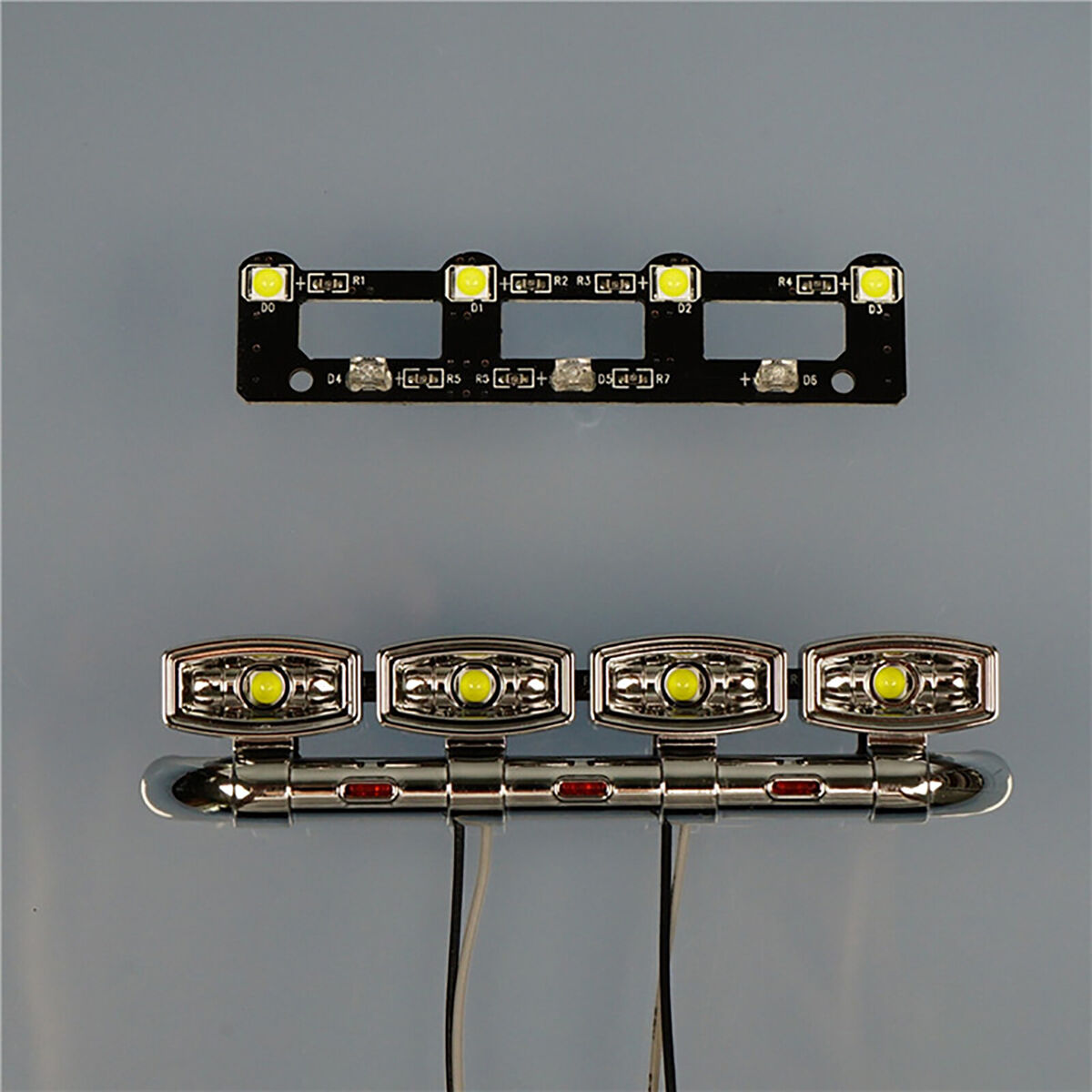 Front Spotlight PCB Spotlight Board RC Car for TAMIYA 770S 6×4 56368 Accessory