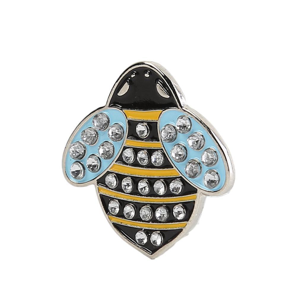 Golf Ball Marker Iron+ABS Golf Marker Ball Position Accessories (Yellow)