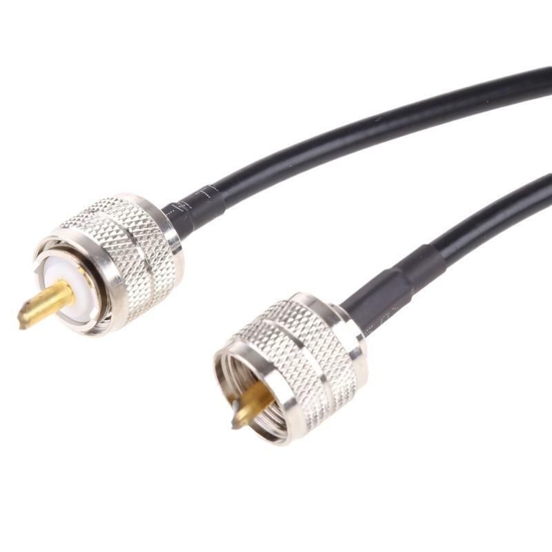 CB Radio Cable PL259 Jumper 3FT(1m) RF Adapter PL-259 UHF Male to Male Connector