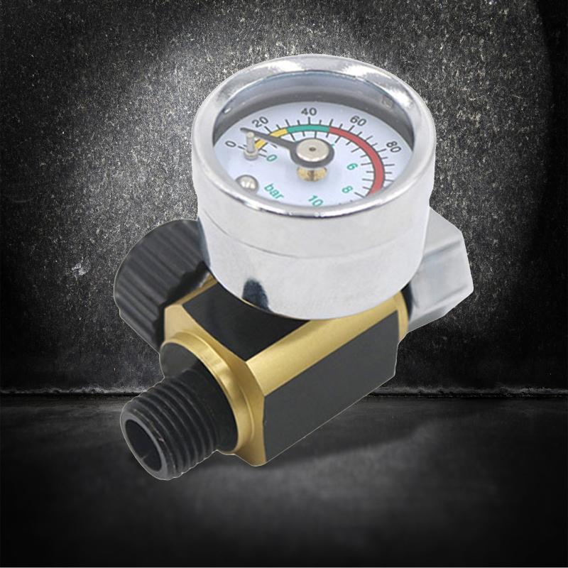 1/4 Inch Air Filter Pressure Regulator w/ Pressure Gauge and Oil Water Separator