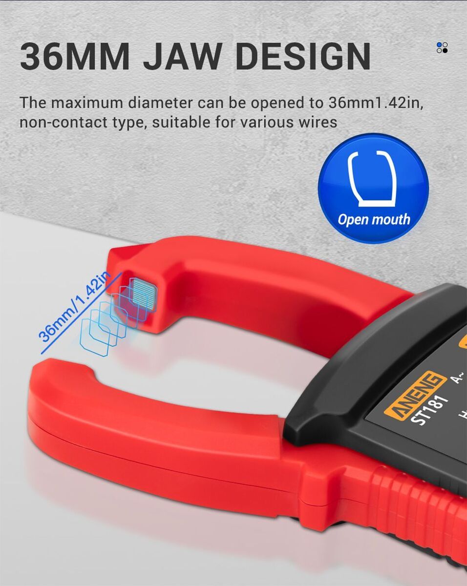 Ohm Test DC/AC Ammeter Digital Clamp Meter Smart Multimeter Voltage Tester