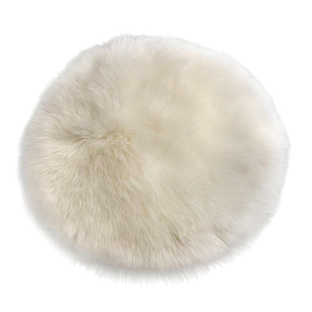 2 Pieces  Soft Faux Wool Shaggy Area Floor Rugs, Children Play Carpet For