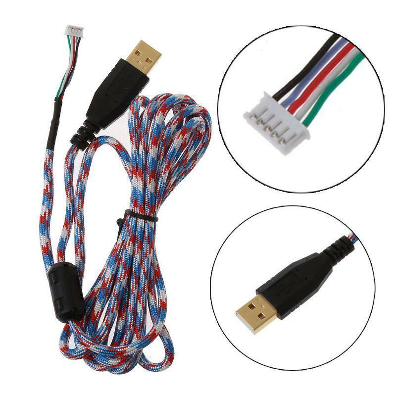 Umbrella Rope Mouse Cables Soft Durable Wire For logitech G500 G500S Mouse