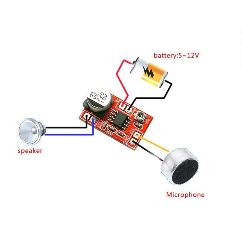DC 5V-12V Micro Electret Amplifier MIC Condenser Mini Microphone Amplifier Board