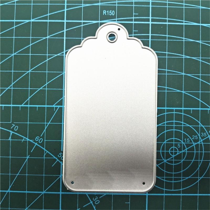 Hanging Tag Blank Label Metal Cutting Dies Stencil DIY Embossing Paper Template