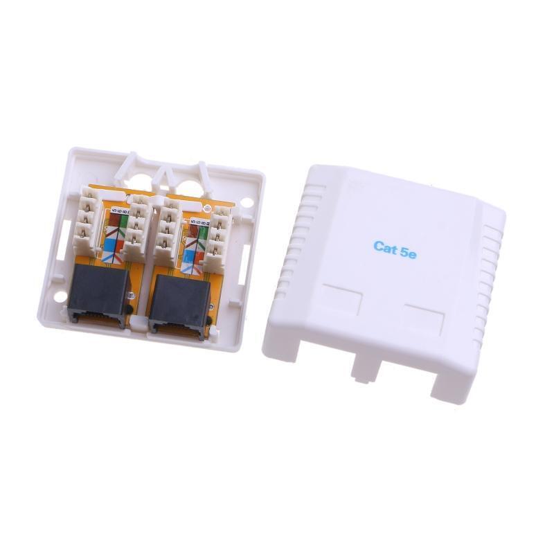 Cat5e RJ45 Keystone Jacks Module Connector Ethernet for Wall Plate Patch Panel