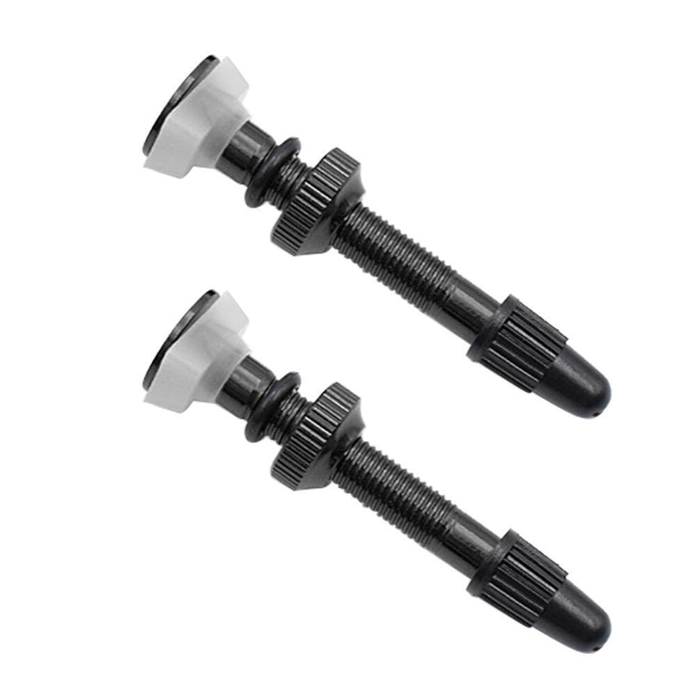 1pc MTB Road Bike Presta F/V Tubeless Tire Valve for Carbon Rim (Black)