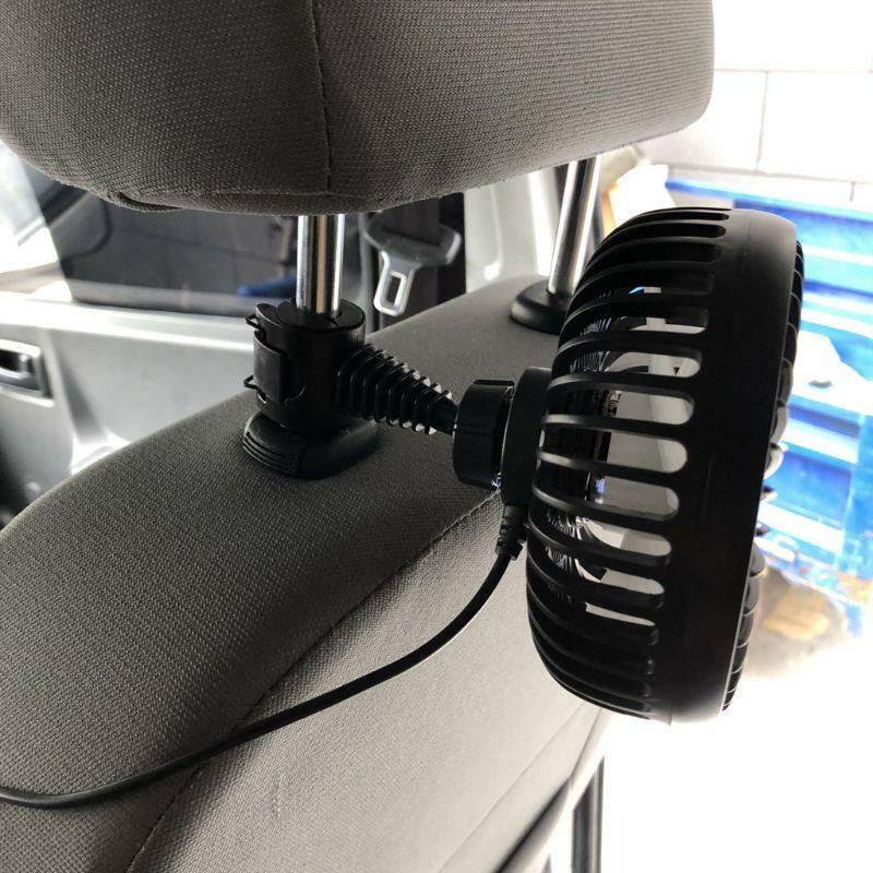Electric USB Car Headrest Fans with Comfortable USB Plug for Car Truck Vehicles