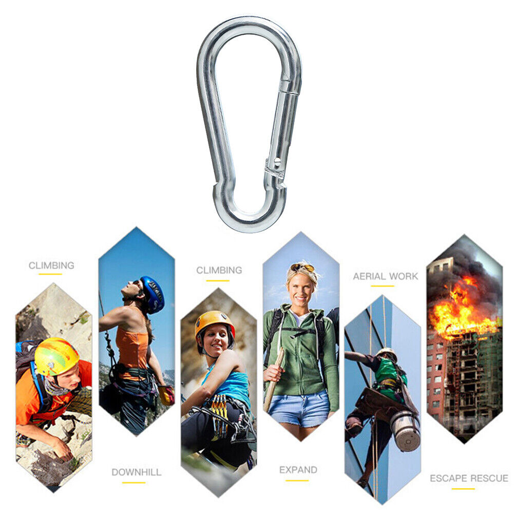 Alloy Steel Carabiner Outdoor Camping Hook Buckle Climbing Tools (8mm)