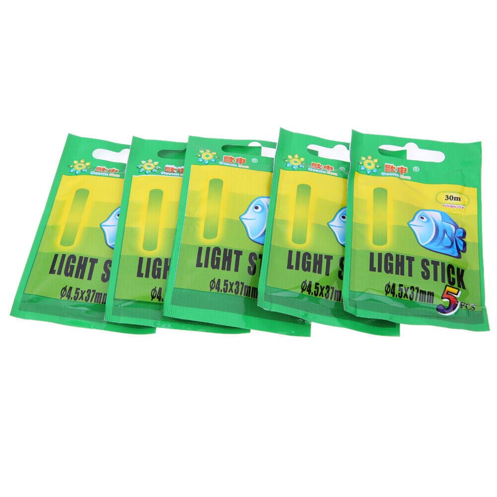 25Pcs Multi-Color Fishing Float Fluorescent Lightstick Light Rod Dark Stick