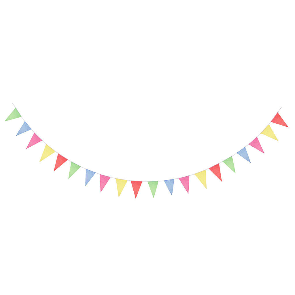 Set of 100 Pennant Flag 18x28cm String Bunting Banner for  Party
