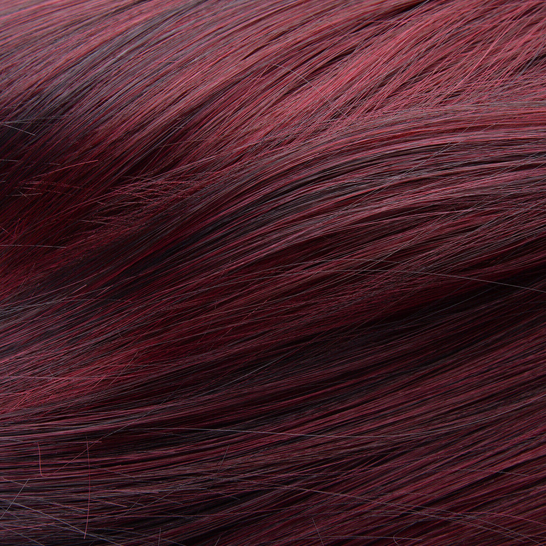 Long Straight Ombre Burgundy Red Women Wig Full Hair Without Bands
