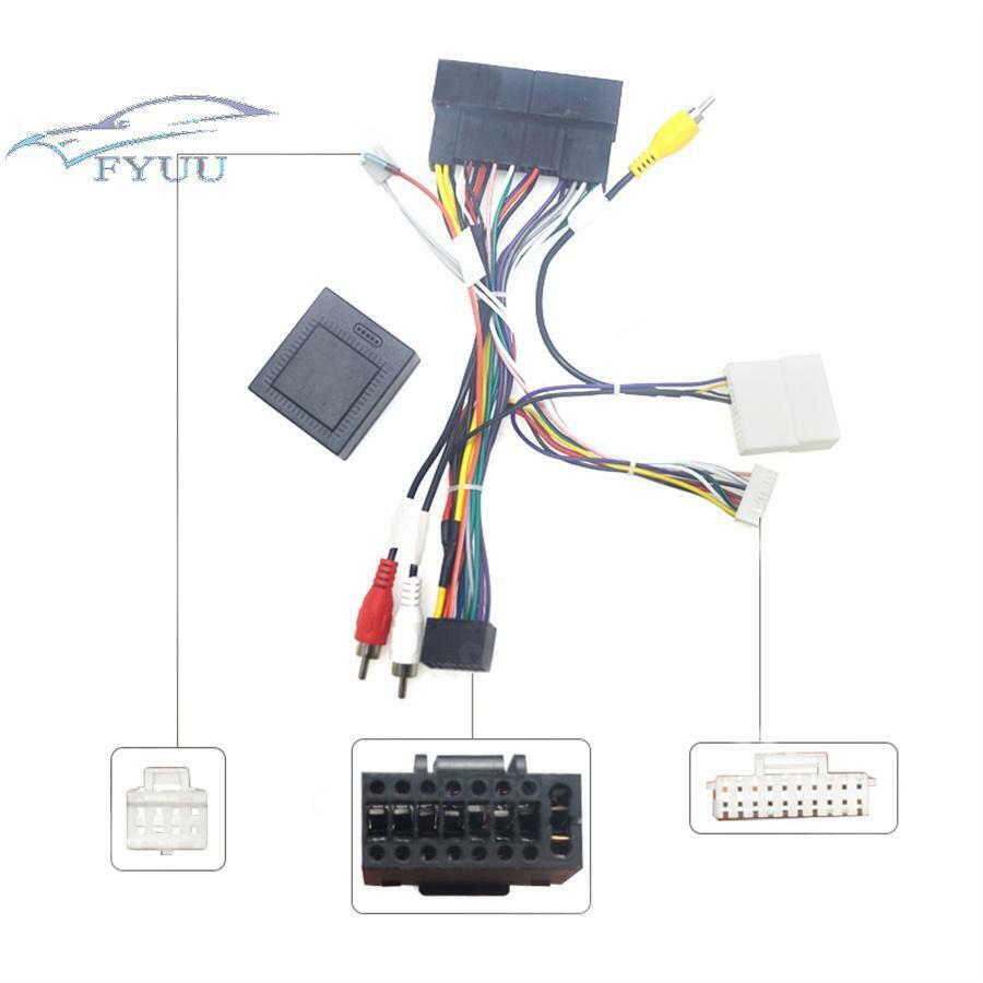 16Pin Android Audio Wiring Harness Adapter w/Canbus For Hyundai Elantra Santa Fe