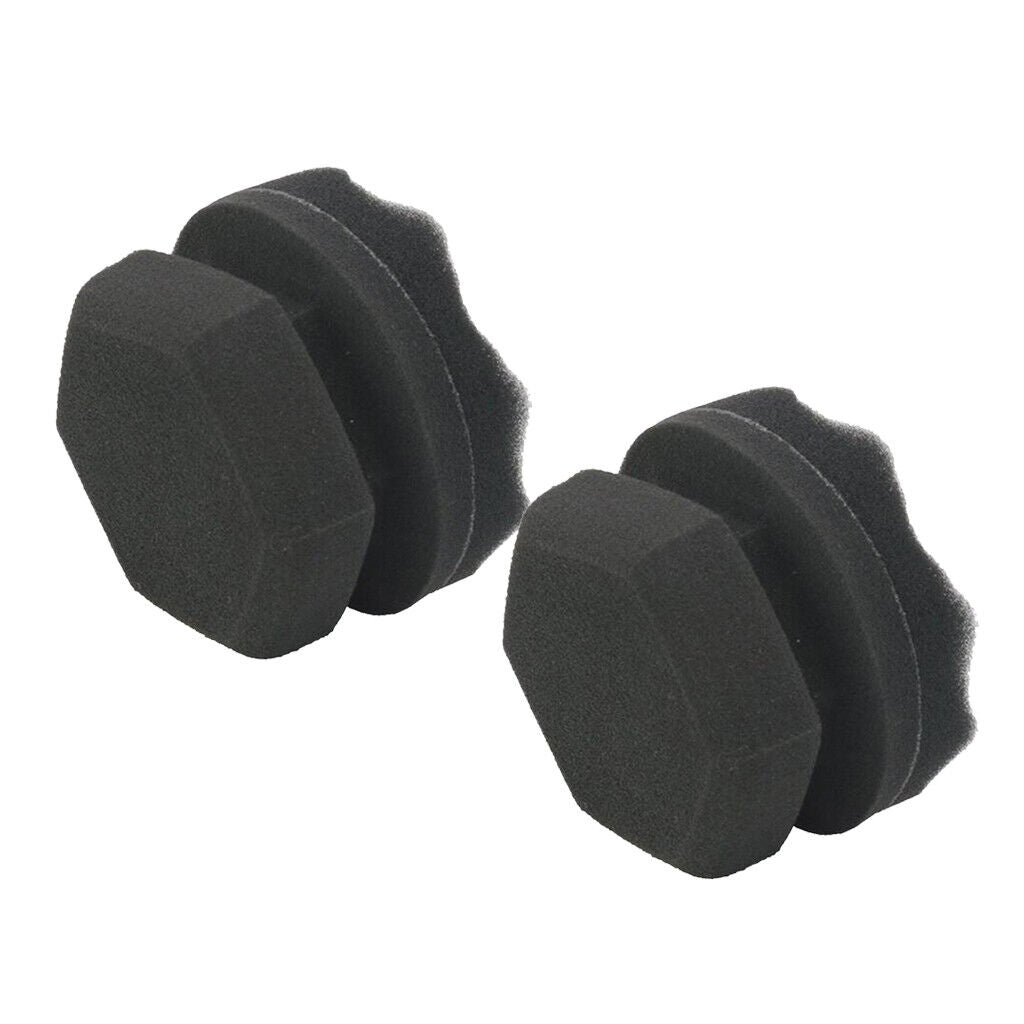 2Pcs/Set Car   Dressing Applicator  Car Sponge Pad Polisher