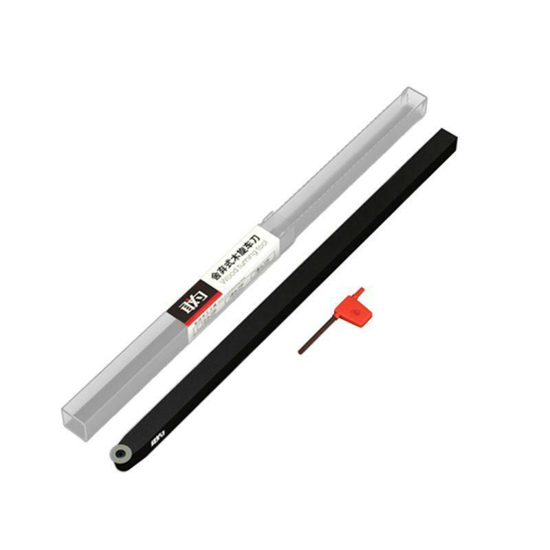 1Set Hollowing Wood Turning Tool Rotary Chisel Round Head Arbor Wrench Lathe Kit