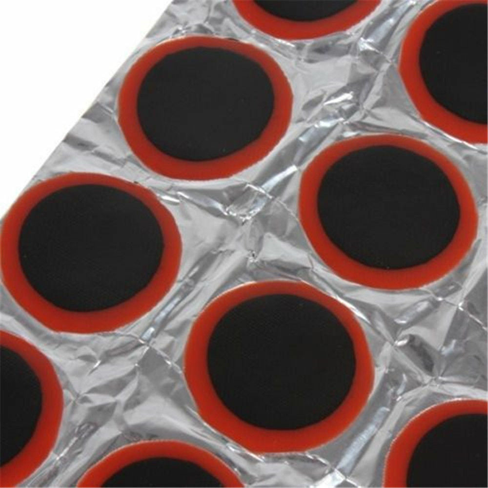 Round 48 Rubber Patch Bicycle Bike Tire Tyre Puncture Repair Piece Kit Useful GZ