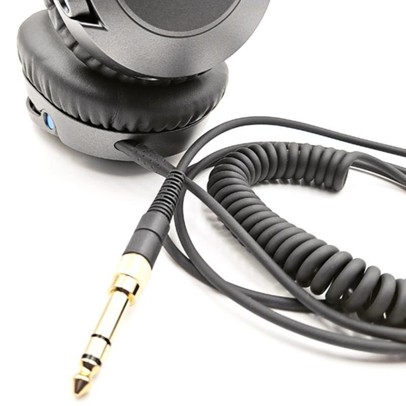 Earphone Wire 3.5mm Extended Coiled Spring Cable for SENNHEISER HD6 HD7 HD8 Wire