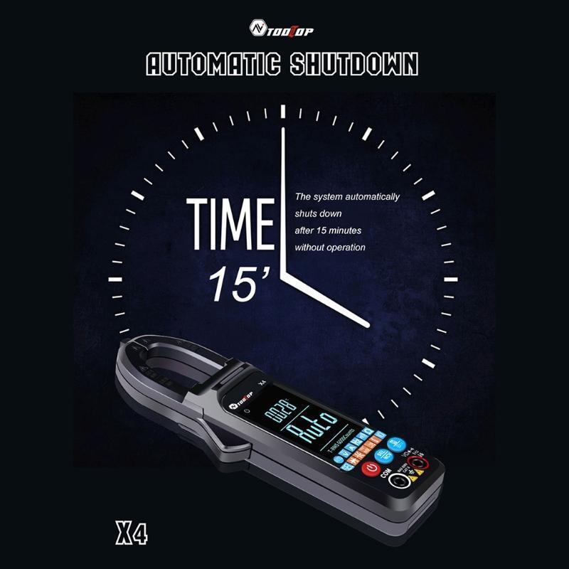 Portable Clamp Meter Fast Accurately Measures Voltage Current Amp Resistance