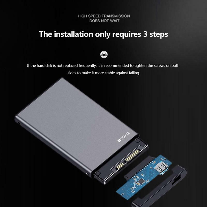 External Hard Drive Enclosure for 2.5 Inch Sata SSD HDD USB 3.0 to Sata III Case