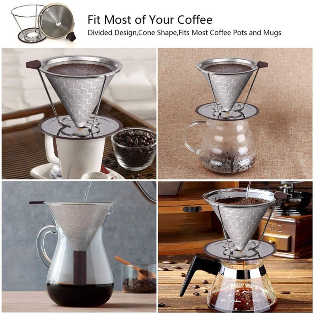 Coffee Filter Reusable Coffee Maker Pour Over Coffee Dripper Slow Drip