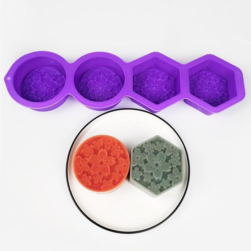 Silicone Soap Molds Exquisite Flower Shape Best Gift Ideas for Handemade Lover