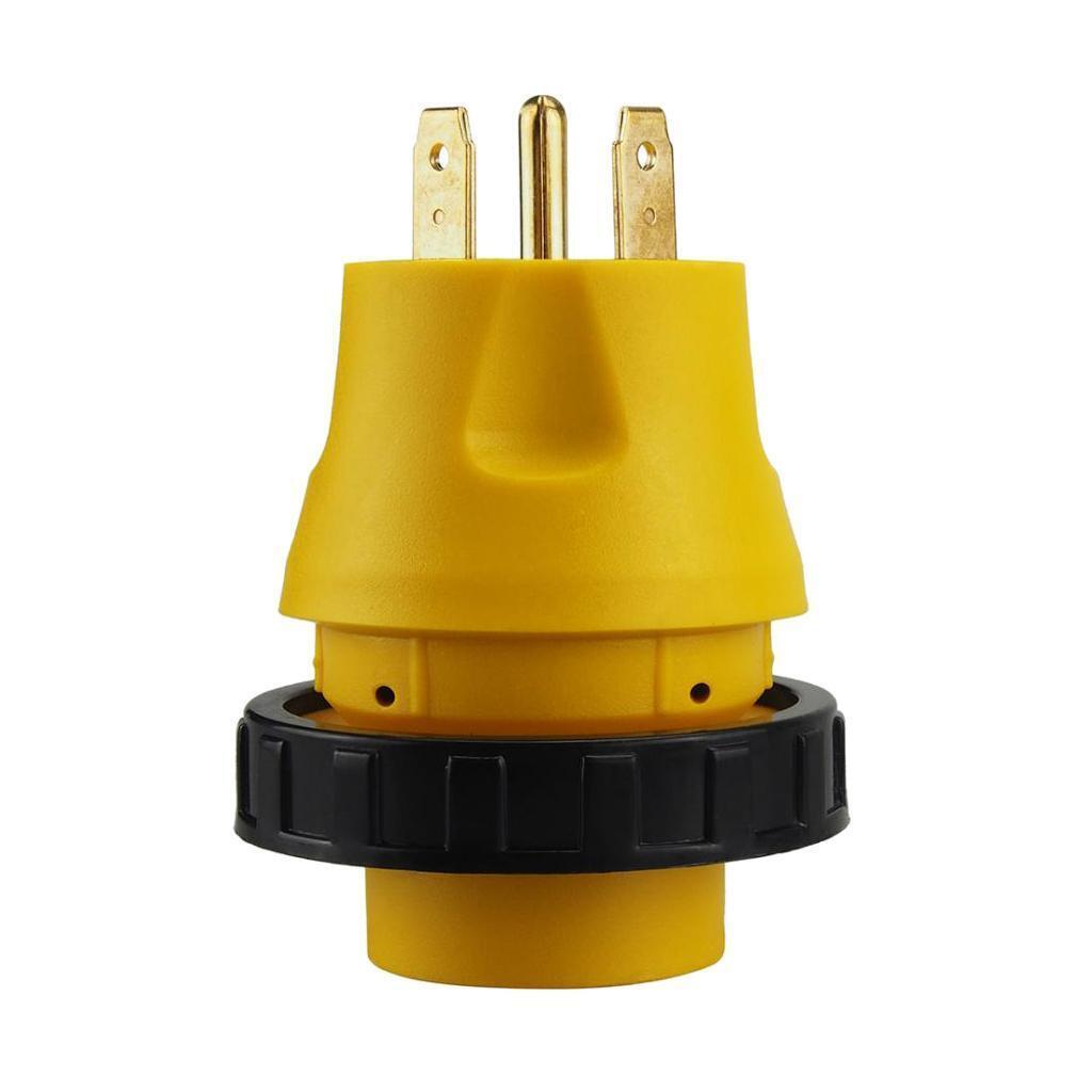 RV Generator Power Adapter 30AMP Male 3-Prong Plug To 30 AMP Female