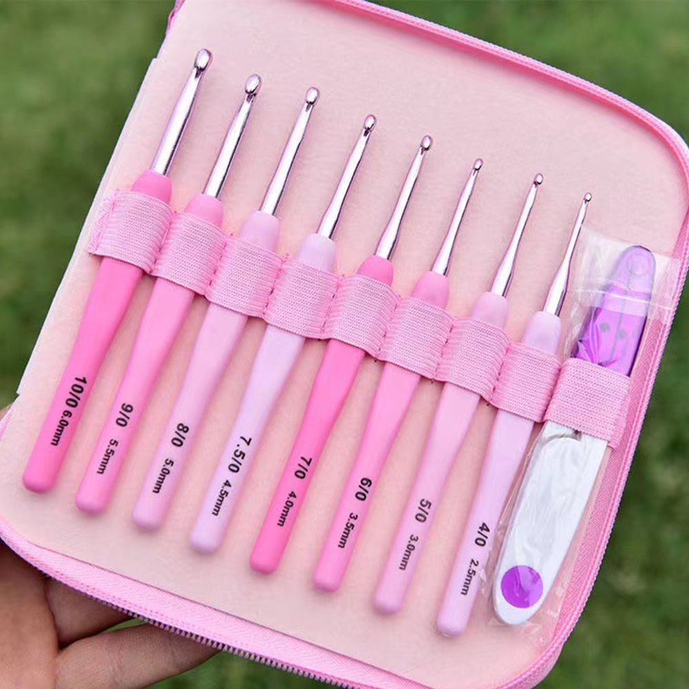Set Scissor Yarn Needles Knitting Needles Knit Weave Assorted Crochet Hook