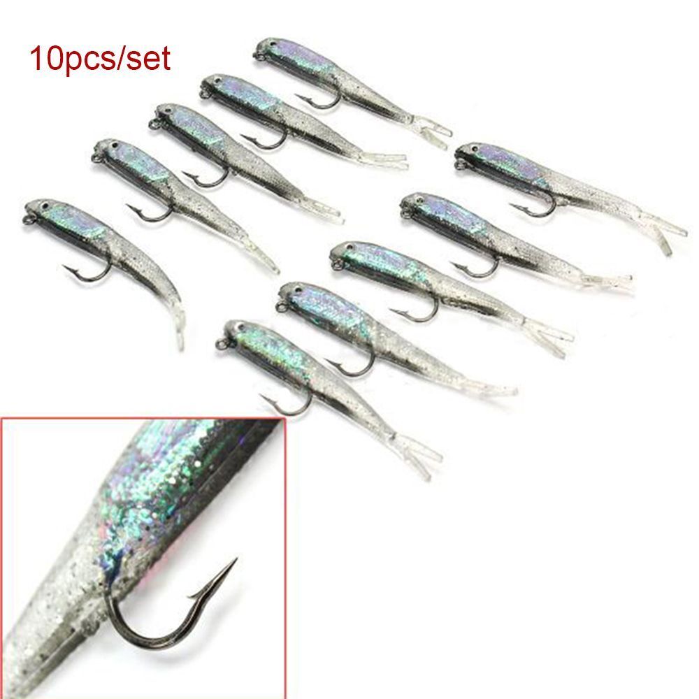 Crankbaits Fishing Tackle Silicone Soft Lures Trout Worm Hook Fish Baits