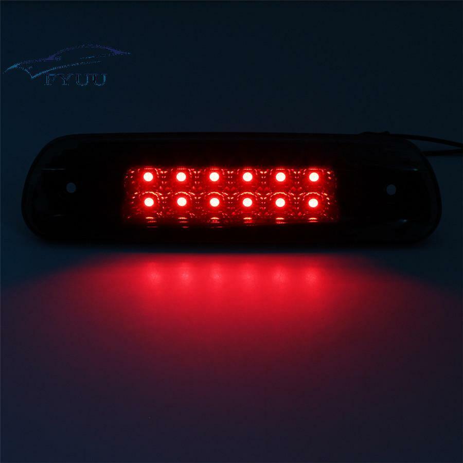 1pc Black Housing LED 3rd Third Brake Red Light For Jeep Grand Cherokee 99-04