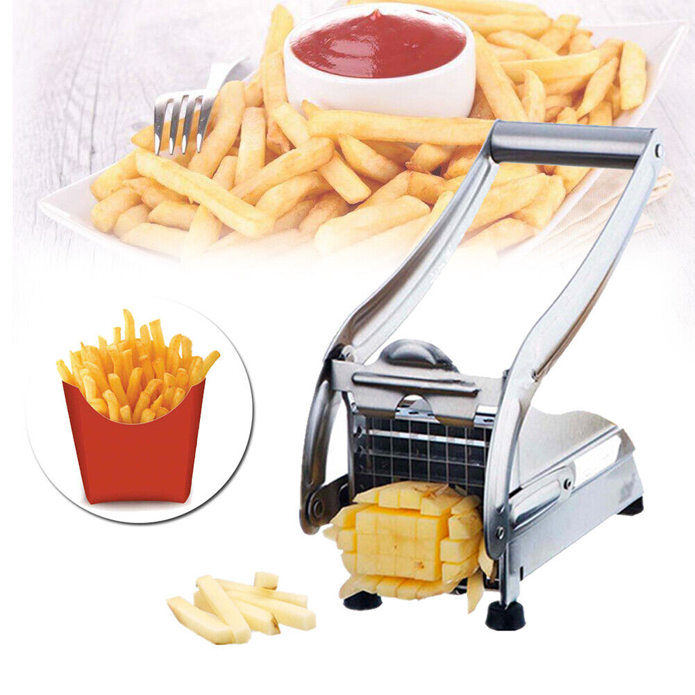 Stainless Steel French Fries Making Tool Potato Chips Strip Slicer Cutter