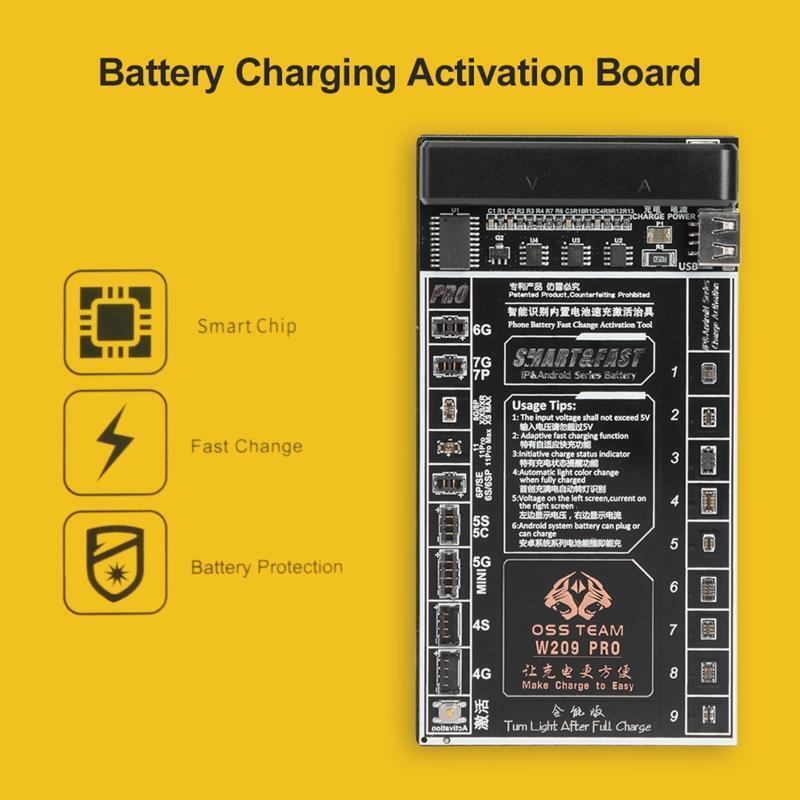 Automatic Identification Phone Battery Tester W209PROIP Activation Circuit Board