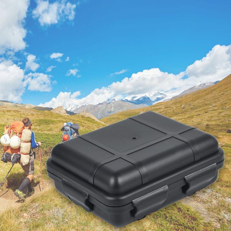 Outdoor Plastic Travel Box Airtight Survival Container Storage Carry Box Small