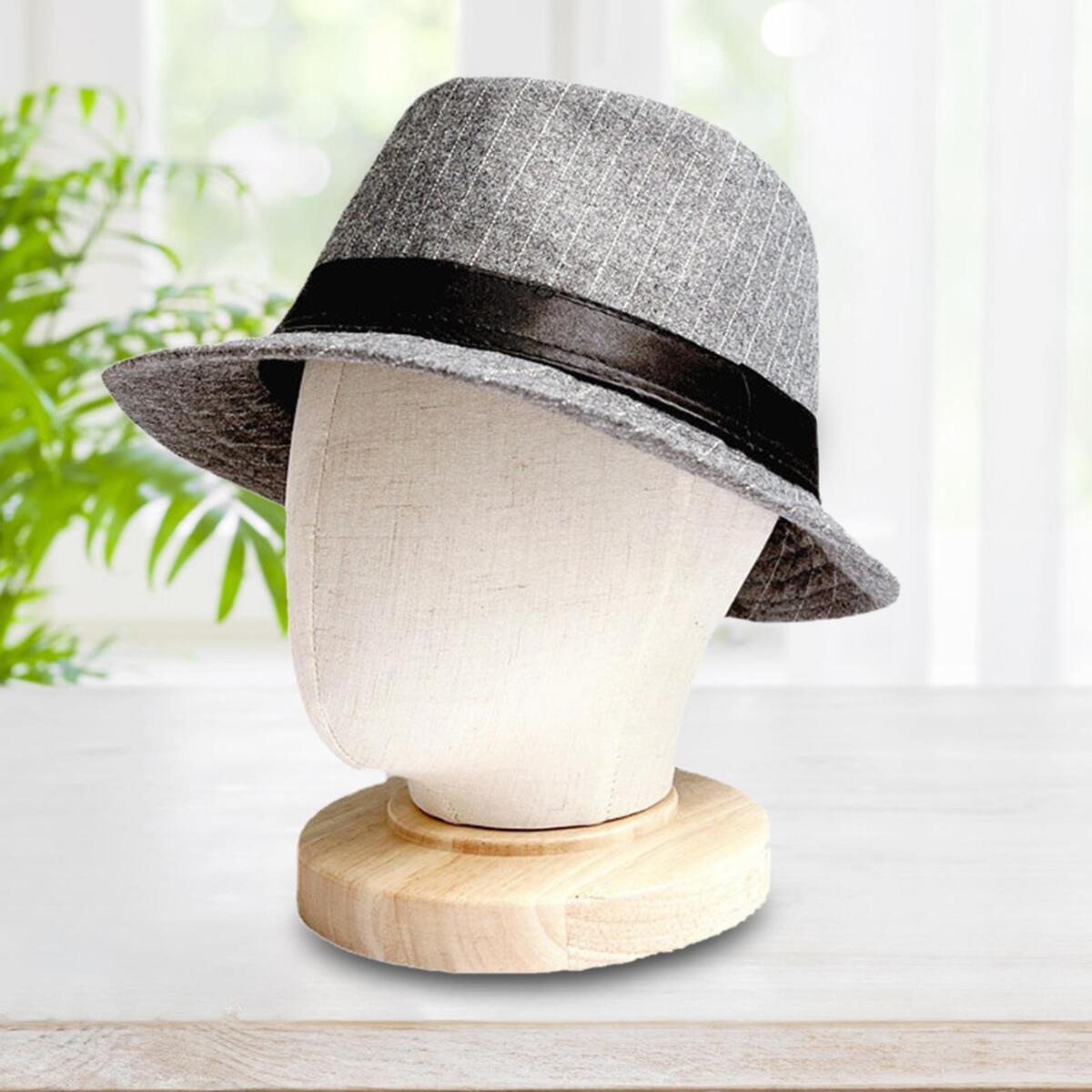 Abstract Style Linen Manikin Head Wigs Hat Glasses Display Stand Durable