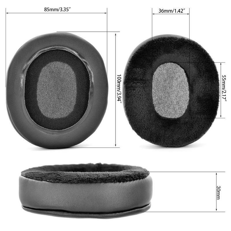 1 Pair Protective Foam Flannel Cushion Ear Pads for Logi-tech G Pro X Headset