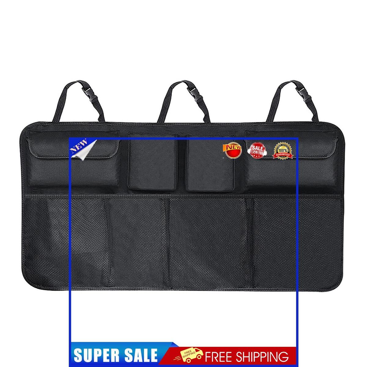 Car Trunk Hanging Organizer & Storage Bag Foldable Large Capacity Pouch