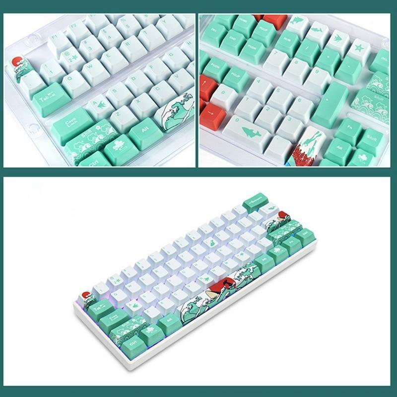 Coral Sea 123 Keys OEM PBT Keycaps for Mechanical Keyboard Cherry MX Switches
