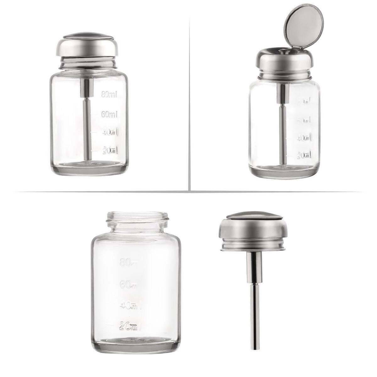 2 Packs  Nail Polish Makeup  Pump Dispenser Press Bottles Containers