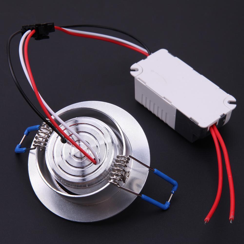 3W RGB Downlight AC85-265V Ceiling Light Lamp Spot Light w/ Remote Control
