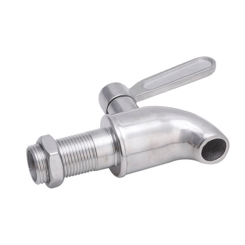 New Stainless Steel Beverage Drink Dispenser Wine Barrel Spigot / Tap M16 Round