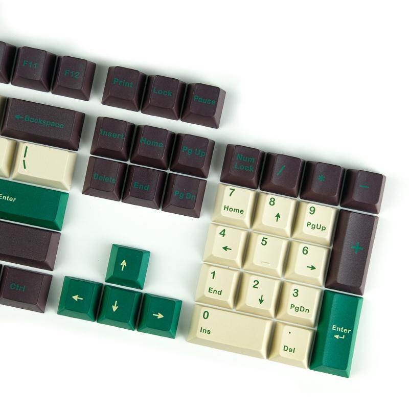 141pcs PBT Keycap Cherry Profile Dye Sublimation Keycap w/ 7U Space Bar Key Cap