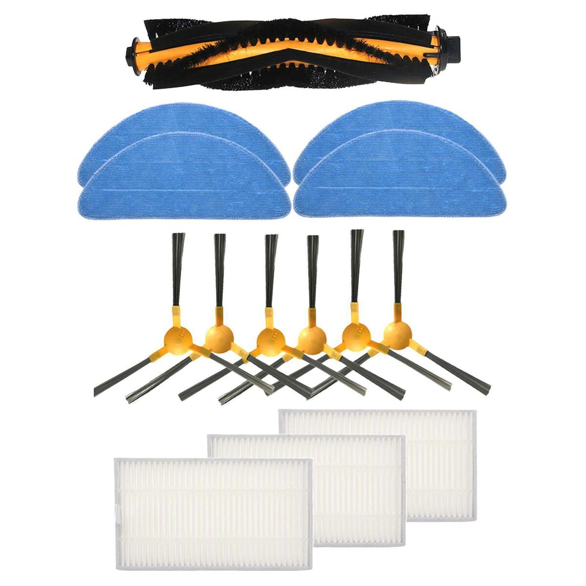 11x Filters, Side Brushes, Rolling Brushes for 800T 820S Vacuums Parts
