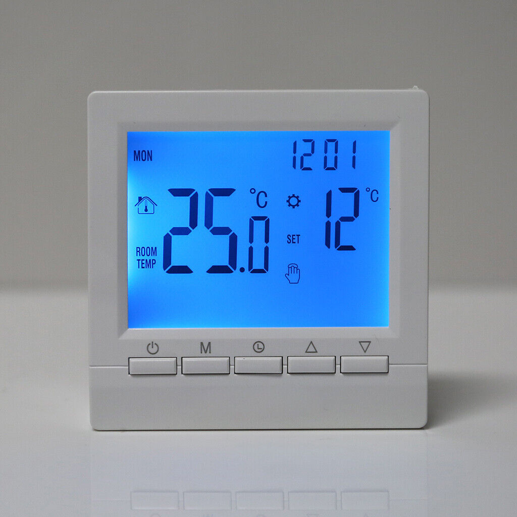 Digital Gas Boiler Thermostat 3A Weekly Programmable Room Temperature Controller